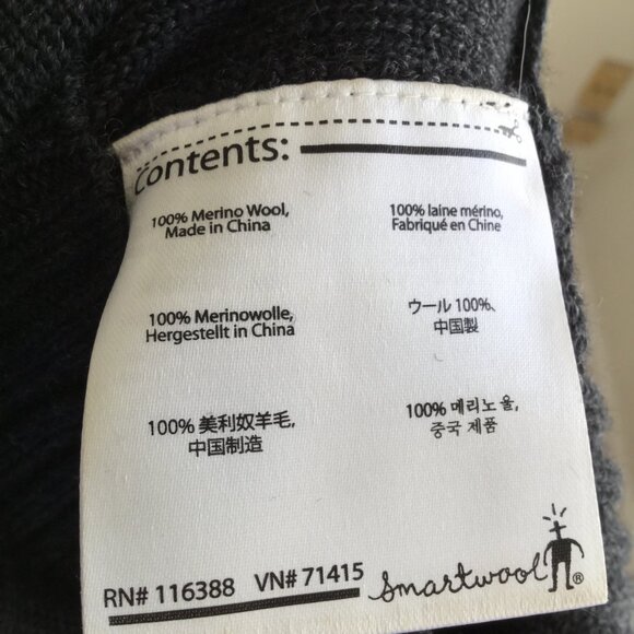 Smartwool Hayden Spires Charcoal Grey Merino Wool Turtleneck Top - Picture 9 of 12